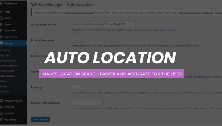 WP Job Manager – Auto Location 1.0.4