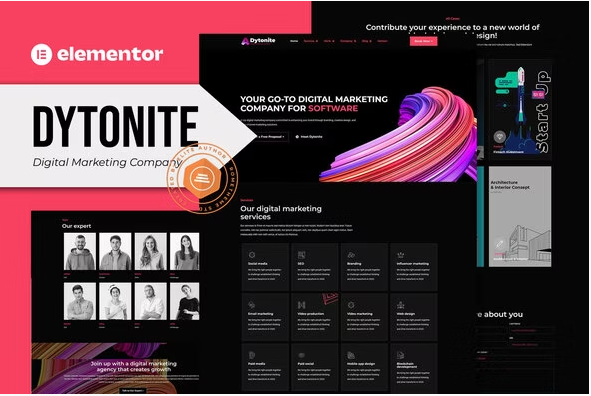 Dytonite - Digital Marketing Company Elementor Pro Template Kit