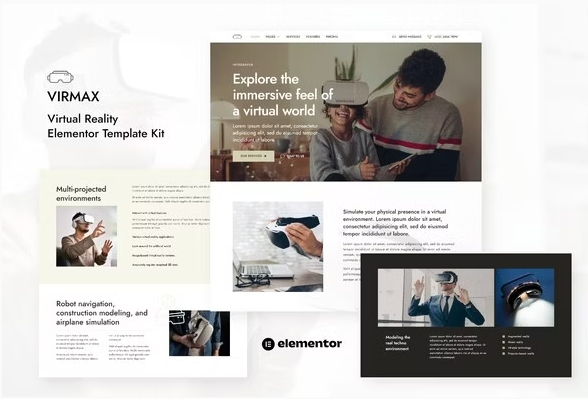 Virmax - Virtual Reality Services Elementor Template Kit