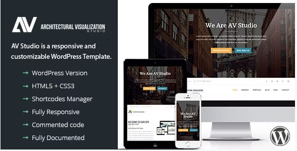 AV Studio - One Page WordPress Theme 1.5