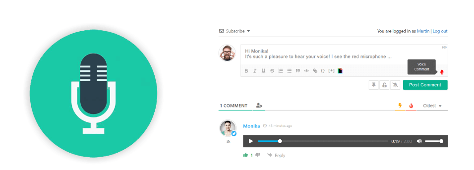 wpDiscuz – Voice Commenting 1.0.3