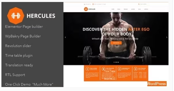Gym | Gym fitness WordPress Theme | Hercules RTL