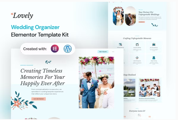 Lovely - Wedding Organizer Elementor Template Kit
