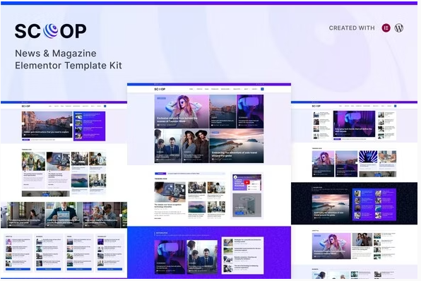 Scoop - News & Magazine Elementor Pro Template Kit