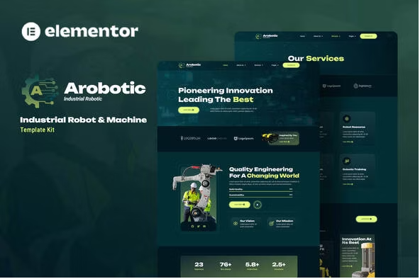 Arobotic - Industrial Robot & Machine Elementor Template Kit 2 35 2