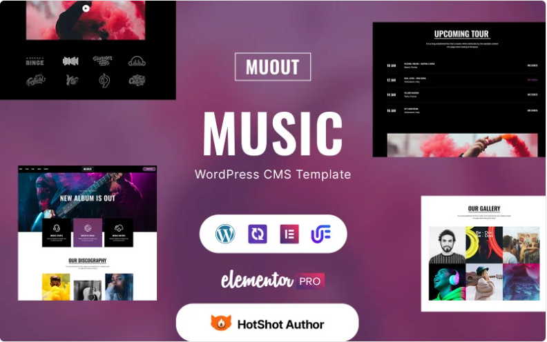 Muout – Music Events WordPress Elementor Theme WordPress Theme