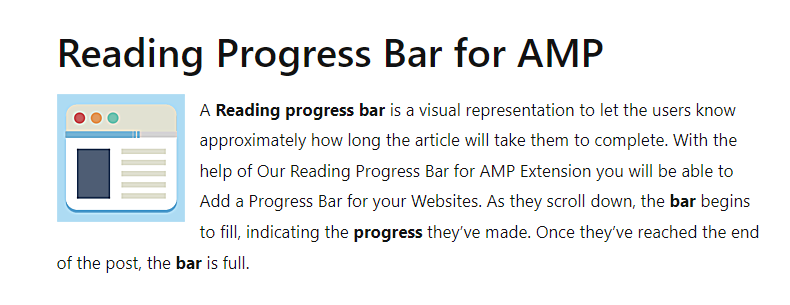Reading Progress Bar for AMP 1.0.0