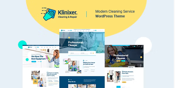 Klinixer - Cleaning Services WordPress Theme + RTL 1.1.0