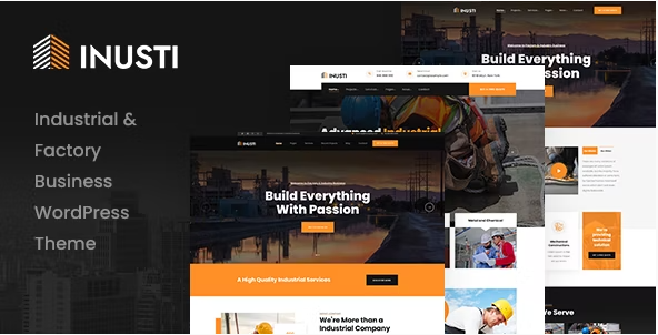 Inusti – Factory & Industrial WordPress Theme 1.0