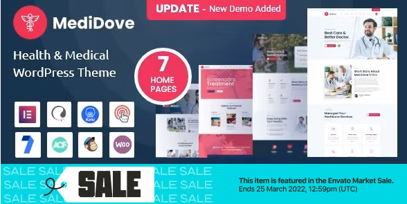MediDove - Health & Medical WordPress Theme + RTL