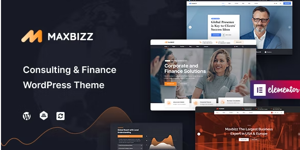 Maxbizz - Consulting & Financial Elementor WordPress Theme
