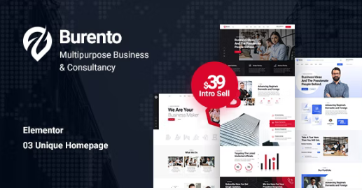 Burento - Multipurpose Business WordPress Theme + RTL 1.0