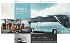 Bus and Coach Hire - Transportation Minimalistic Joomla Template