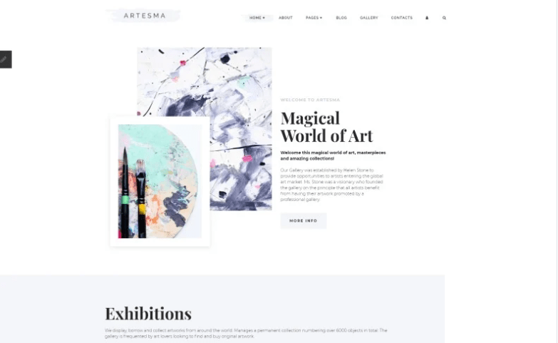 Artesma - Art Multipage Clean Joomla Template 1 Artesma - Art Multipage Clean Joomla Template
