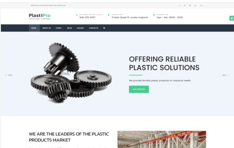 PlastiPro - Industrial Responsive Joomla Template 1 PlastiPro - Industrial Responsive Joomla Template