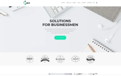 4Biz - Business Sticky Meny Bright Joomla Template