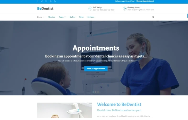 BeDentist Joomla Template 1 BeDentist Joomla Template