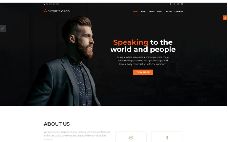 SmartCoach - Speaker Life Coach Joomla Template 1 SmartCoach - Speaker Life Coach Joomla Template