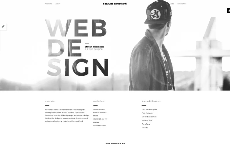 Stefan Thomson - Elegant Personal Web Designer Portfolio Joomla Template 1 Stefan Thomson - Elegant Personal Web Designer Portfolio Joomla Template