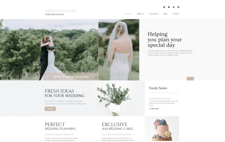 Wedding Guide - Wedding Planner Multipage Stylish Joomla Template 1 Wedding Guide - Wedding Planner Multipage Stylish Joomla Template