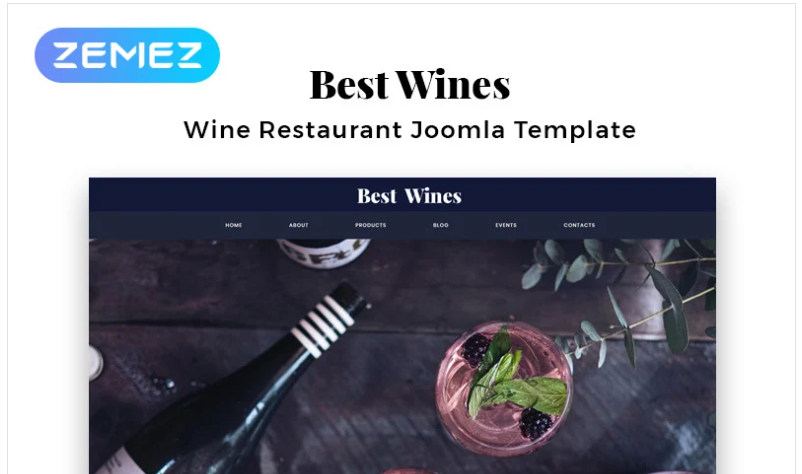 Best Wines - Wine Multipage Elegant Joomla Template 1 Best Wines - Wine Multipage Elegant Joomla Template