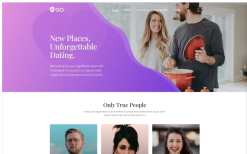 GO - Dating Multipage Elegant Joomla Template