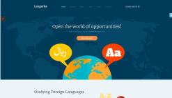 Langerba - Language School Joomla Template