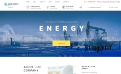 Blue Energy - Industrial Company Ready-To-Use Joomla Template