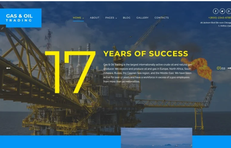 Gas & Oil Trading Joomla Template 1 Gas & Oil Trading Joomla Template