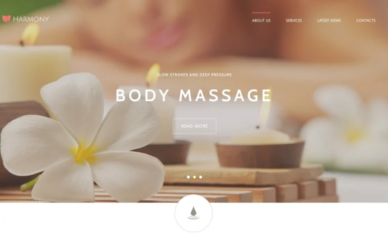 Harmony - Massage Salon Responsive Elegant Joomla Template 1 Harmony - Massage Salon Responsive Elegant Joomla Template