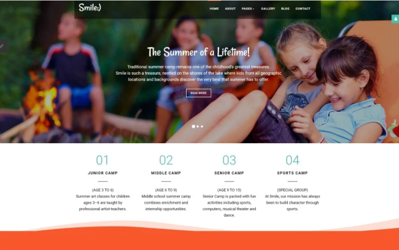 Smile - Summer Camp Joomla Template 1 Smile - Summer Camp Joomla Template