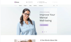 Sense - Psychologist Multipage Clean Joomla Template