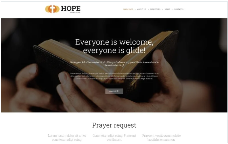 Religious Joomla Template 1 Religious Joomla Template