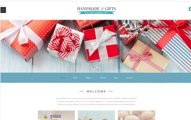 Handmade & Gifts - Crafts Blog and Gift Store Joomla Template 1 Handmade & Gifts - Crafts Blog and Gift Store Joomla Template