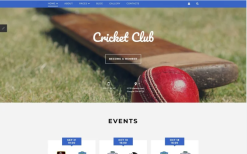 Cricket Club Joomla Template