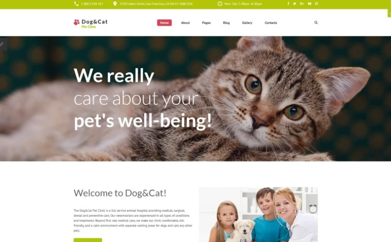 Dog & Cat - Pet Clinic Responsive Joomla Template 1 Dog & Cat - Pet Clinic Responsive Joomla Template