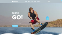 Wakeworld - Surfing Multipage Joomla Template