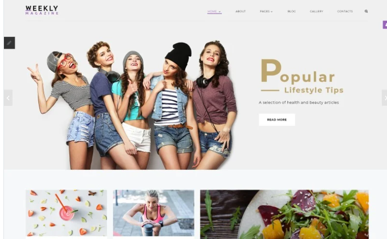 Weekly Magazine - Health & Beauty Joomla Template 1 Weekly Magazine - Health & Beauty Joomla Template