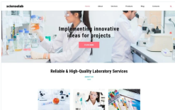 Scienselab - Science Lab Clean Joomla Template