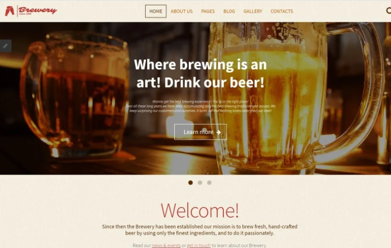 Brewery - Brewhouse Responsive Joomla Template 1 Brewery - Brewhouse Responsive Joomla Template