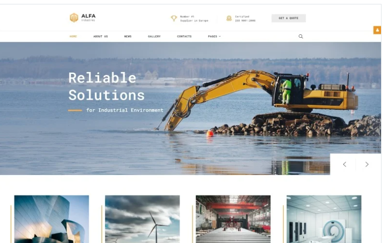 ALFA Industries - Industrial Clean Professional Joomla Template 1 ALFA Industries - Industrial Clean Professional Joomla Template