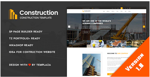 Construction - Building & Architect Joomla Template 1 Construction - Building & Architect Joomla Template