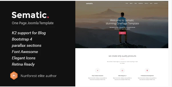 Sematic - One Page Joomla Template 1 Sematic - One Page Joomla Template