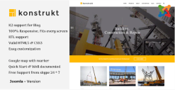 Konstrukt - Construction & Business Joomla Template
