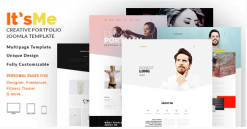 It's Me - Creative Personal Portfolio or Agency Responsive Joomla Template with 3 Styles