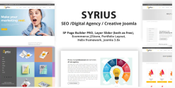 Syrius - SEO Digital Agency Creative Joomla Template