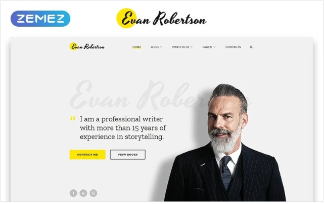 Evan Robertson - Personal Multipage Clean HTML Bootstrap Website Template 1 Evan Robertson - Personal Multipage Clean HTML Bootstrap Website Template