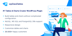 wpDataTables - Tables and Charts Manager for WordPress Original License key included for Lifetime
