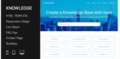 Responsive Knowledge Base & FAQ HTML Template