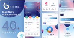 Teofin - Mobile Banking App React Native Expo Template